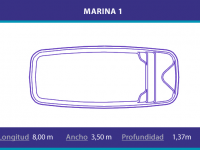 Piscina de Poliester modelo Marina 1